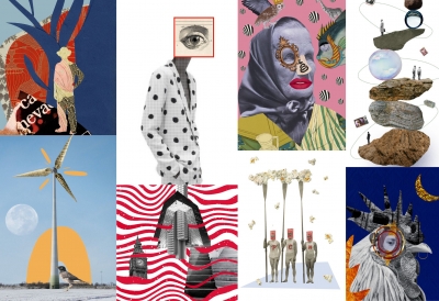 Выставка курса «Коллаж»