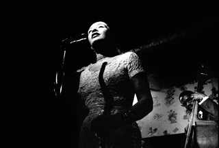 Billie Holiday performing at Sugar Hill. Jerry Dantzic