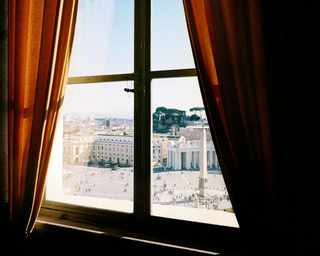 Vatican City State. 2012. View of St. Peter's square from the Apostolic Palace of Sixtus V.