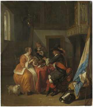 A Card Game (Gabriel Metsu)