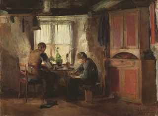 A Country Cobbler (Harriet Backer)