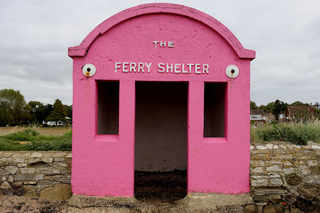 Hamble-Warsash Ferry Shelter in Hampshire, UK