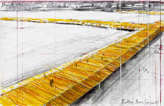 Floating Piers (Project)| Drawing 2014 | Photo: André Grossmann | © Christo