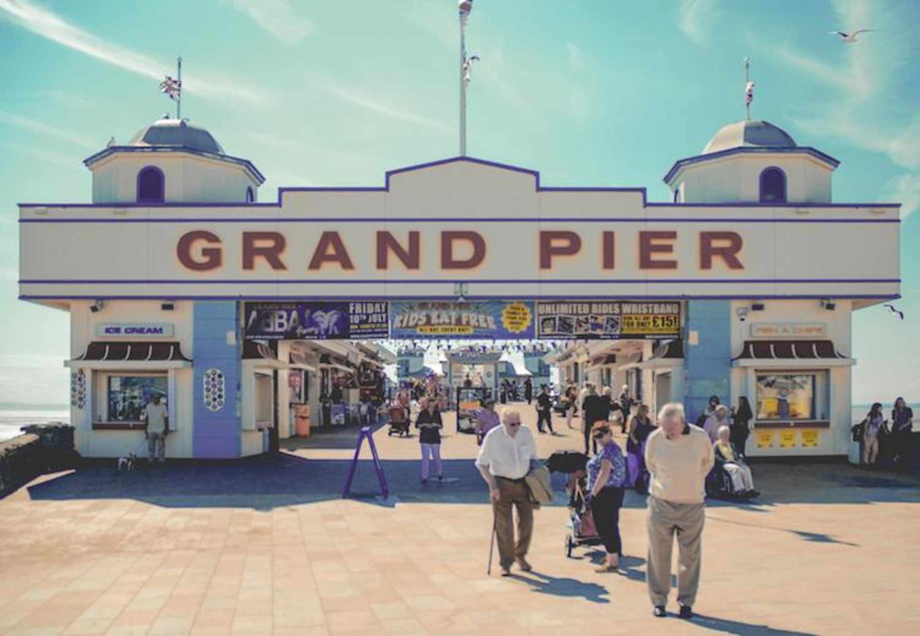 Grand Pier in Weston-super-Mare, England